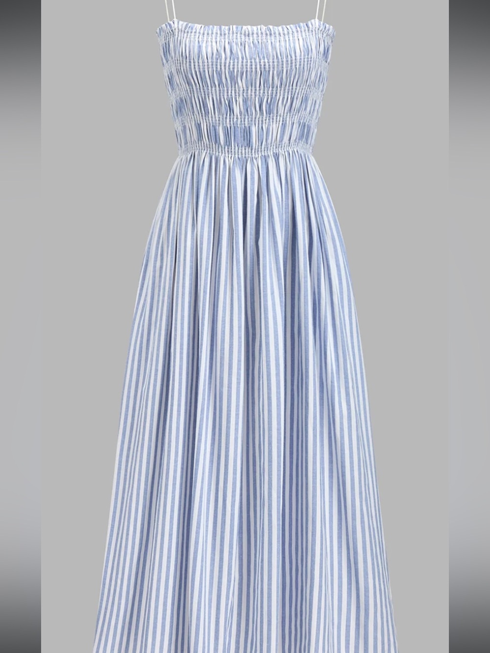 Commense Smocked Striped Cami Maxi Dress - Picture 2 of 3